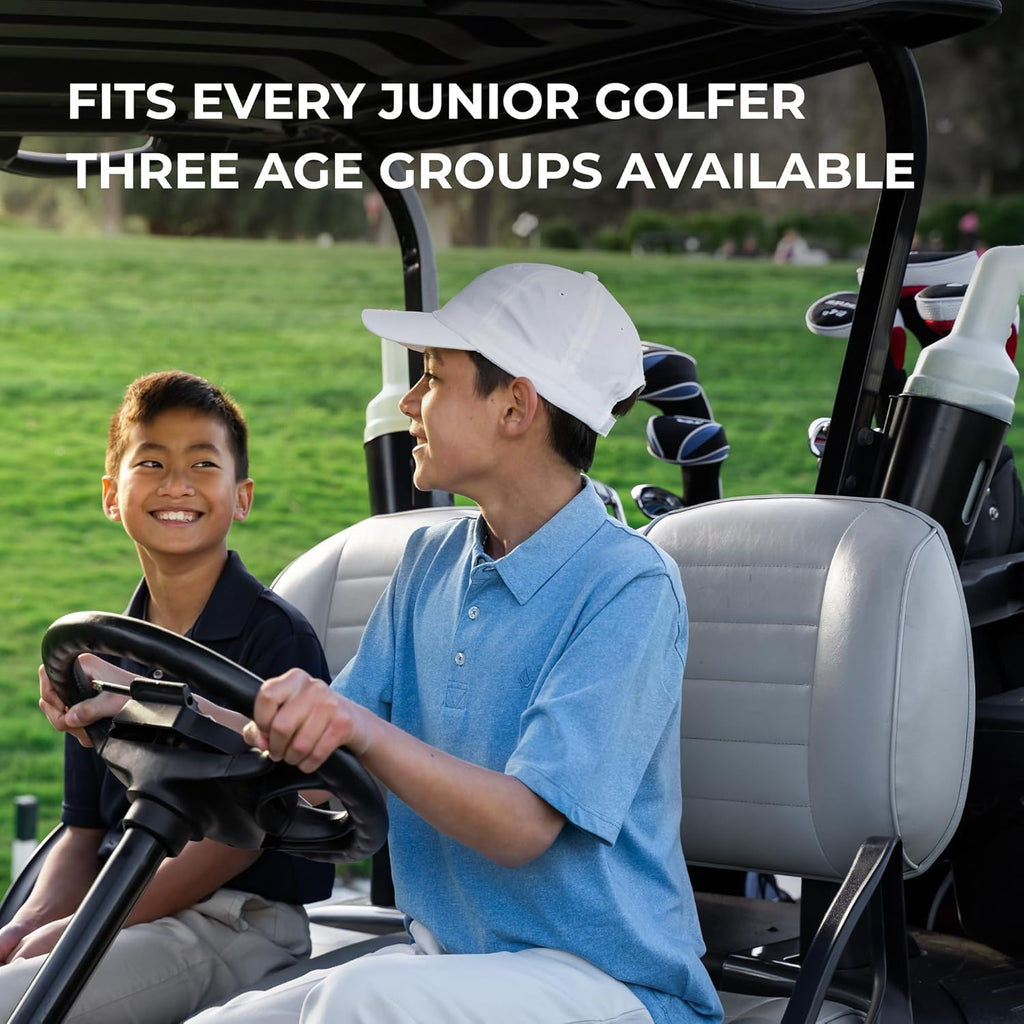 Precise XD-J Junior Golf Clubs Set – Right & Left Hand Options – Kids Golf Clubs for Ages 3-5, 6-8, 9-12 – Lightweight Graphite Shafts, Hybrid Club, Stand Bag – Boys & Girls Golf Set