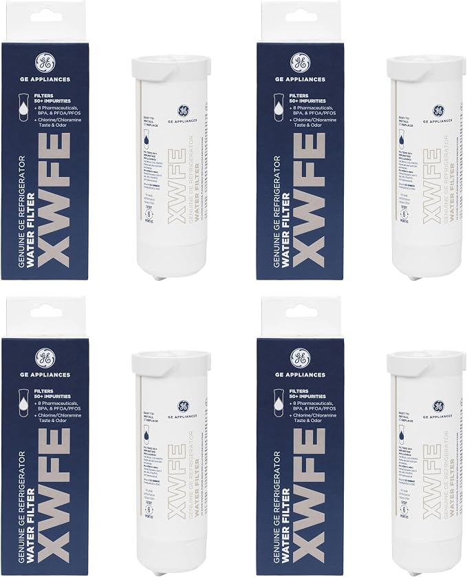 GE XWFE Refrigerator Water Filter | Reduces Lead & 50+ Impurities | Replace by GEAppliances