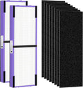 FLT4850PT HEPA Filter B Replacement for Germ Guardian Air Purifier AC4850, AC4825, AC4850PT, AC4300, AC4900, CDAP4500, 2 True HEPA Filters and 8 Pre-Filters by APPLIANCEMATES