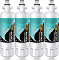 ICEPURE PRO ADQ36006101 NSF/ANSI 401 Certified Replacement for LG LT700P Kenmore Elite 46-9690 ADQ36006102 HDX FML-3 LFX28968S LFXS29626S RWF1200A Refrigerator Water Filter,4 PACK