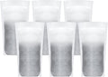 AQUA CREST Replacement for Brita® Refillable Filter, Brita® Refillable Water Filtration System, Less Plastic, Replaces 1,800 Plastic Water Bottles a Year, 6 Filters