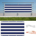 Balcony Privacy Screen 2.3' x 26.2' UV Protection Weather Resistant Waterproof by AYLFBFU