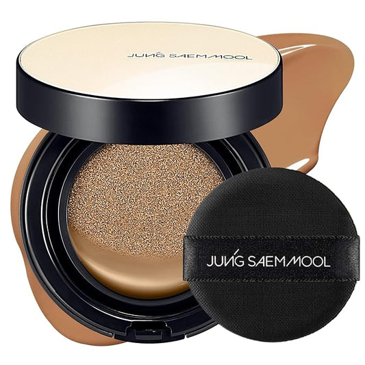 JUNG SAEM MOOL Essential Skin Nuder Cushion 30C Cinnamon 0.49 Fl Oz, No Refill, Natural Radiant Finish Cushion Foundation with Buildable Coverage, Lightweight Texture, Korean Foundation Makeup-FlexoryFit