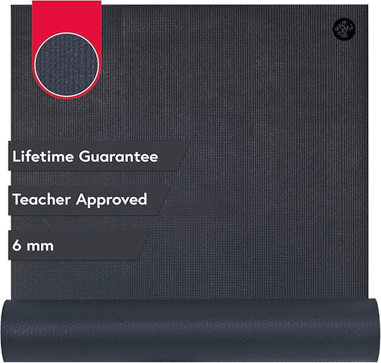 Manduka PRO Yoga Mat - 6mm | Lifetime Durability | Hygienic Construction | Premium Studio Quality | Teacher Approved-FlexoryFit