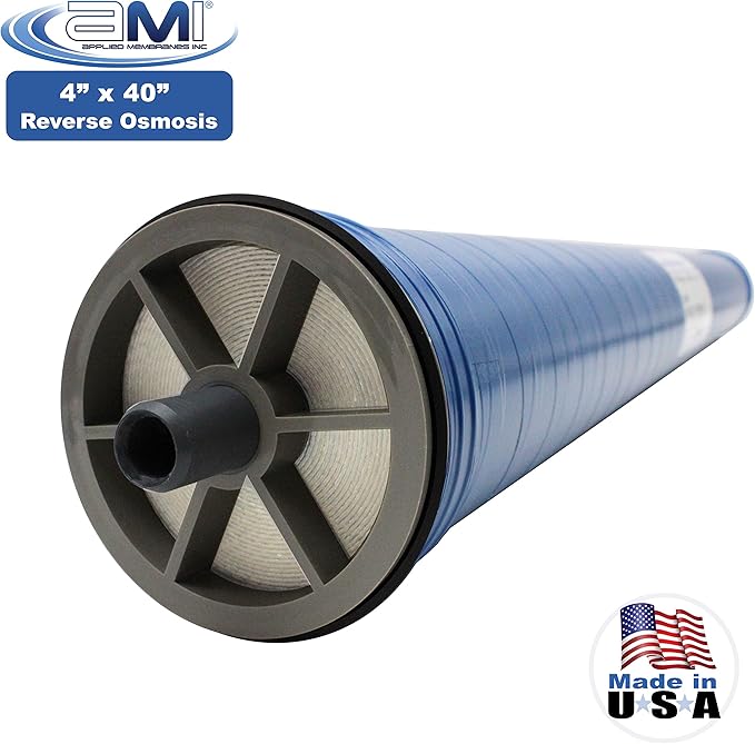 4x40 Extra-Low Energy Reverse Osmosis Membrane Element | 2860 GPD at 100 psi | 99% Rejection | Replacement Commercial XLE RO Membrane | Applied Membranes USA M-T4040AXLE…