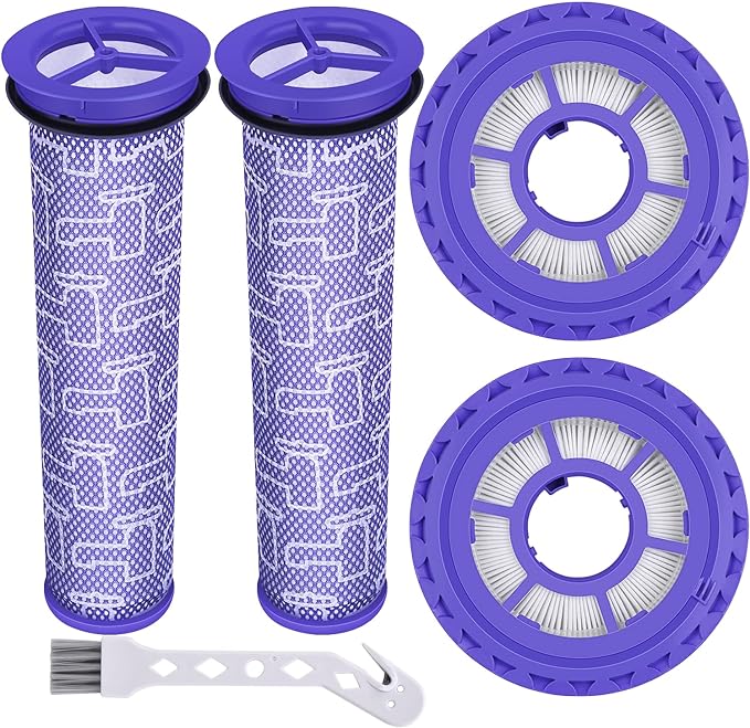 Filter Replacements for Dyson DC41, DC65, DC66, UP13, UP20 Multi Floor, Ball and Animal Vacuum, 2 Post Filters & 2 Pre Filters, Replaces Part # 920769-01 & 920640-01