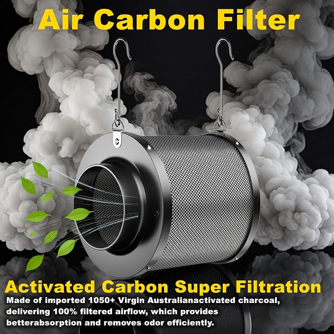 MELONFARM Air Filtration Kit, 8 Ft Ducting & Rubber Coupler, Air Cooling and - Image 4