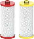 Waterspecialist WS852-R Replacement for Aquasana® Under Sink Water Filter AQ-5200R, Aquasana® Filter Replacement, 500 Gallons, Reduce 99% of Chlorine, Taste and Odor, 2 Filters