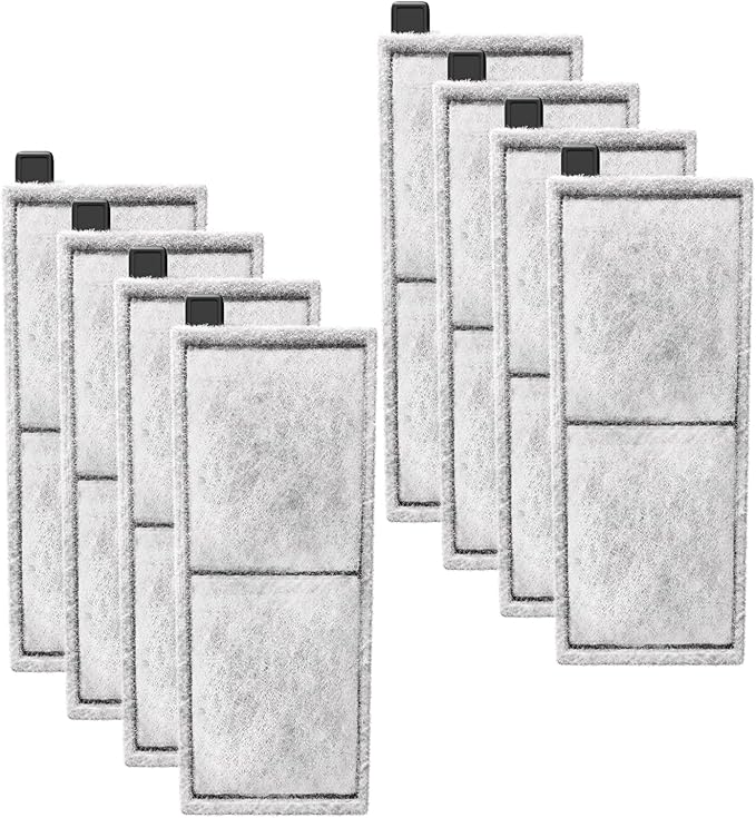 8 Pack Filter Cartridge for Top Fin RF-L Filter, Aqurium Filter Cartridge Refill for Top Fin Desktop Aquariums with Large Retreat Filter