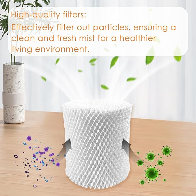 Smilefil Large Room Humidifier Filters Replacement Wick Filters Compatible with Canopy Humidifier Plus ONLY （5.5L）(Don’t fit for Bedside or Nursery)