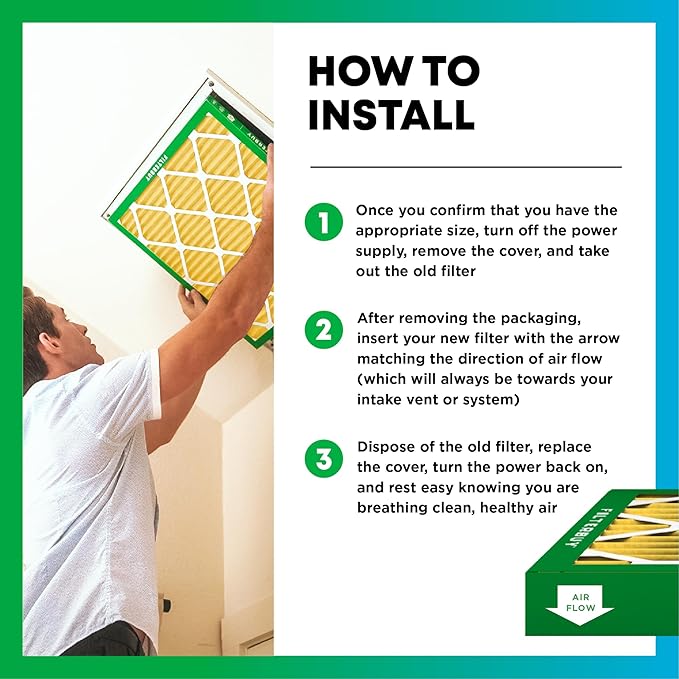 Filterbuy 20x25x5 Air Filter MERV 11 Allergen Defense (2-Pack), Pleated HVAC AC Furnace Air Filters for Amana, Coleman, Goodman, Maytag, York, and More (Actual Size: 20.19 x 25.31 x 5.25 Inches)