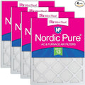 Nordic Pure 24x30x1 (Actual Size: 23 1/2 x 29 1/2 x 3/4) Tru Mini Pleat MERV 13 AC Furnace Air Filters – 2.5X More Media for Longer-Lasting, High-Efficiency Filtration - 4 Pack