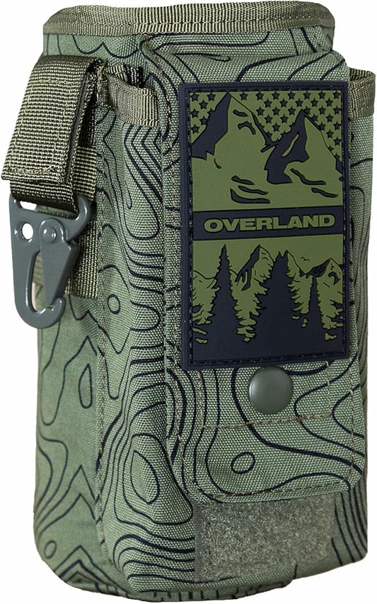 Iron InfideI Battle Bottle Sleeve - 64 oz and 32 oz Water Bottle Sleeve Only for Half Gallon 1L Steel Water Bottle | Rugged Cover with Molle for Versatile Design with Storage for Phone, Wallet & Keys-FlexoryFit