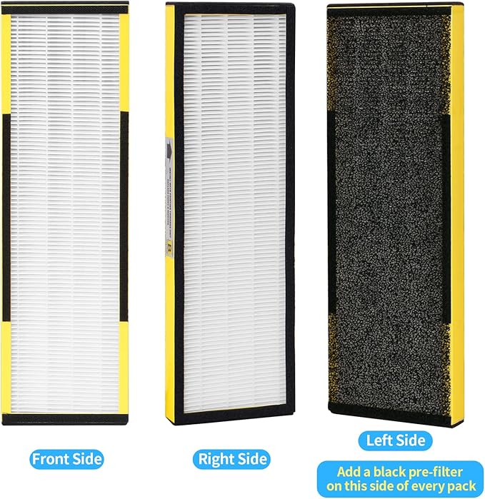 6 Packs FLT4825 H13 True HEPA Replacement Filter B Compatible with Technologies Air Cleaner Purifier AC4300BPTCA, CDAP4500BCA, AC4825, AC4850PT, AC4820, AP2200CA