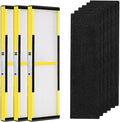 FLT4825 Replacement Filter B Fit for Germ Guardian Air Purifier, ac4825e Replacement Filter Fit for ac4825 AC4825 AC4300 AC4900 AC4825DLX AC4850 CDAP4500 AP2200, 3 True HEPA + 6 Carbon Filters