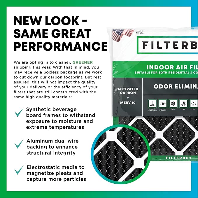 Filterbuy 16x24x1 Air Filter MERV 10 Odor & Allergy Defense - Image 3