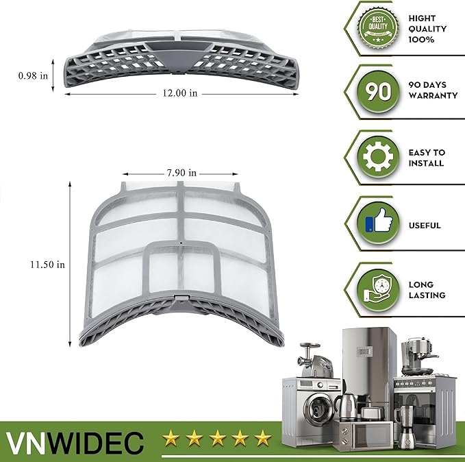 Upgraded 79681072310 79691073310 79681982410 79681983410 79691982410 Dryer Lint Filter Replacement for Kenmore Dryer