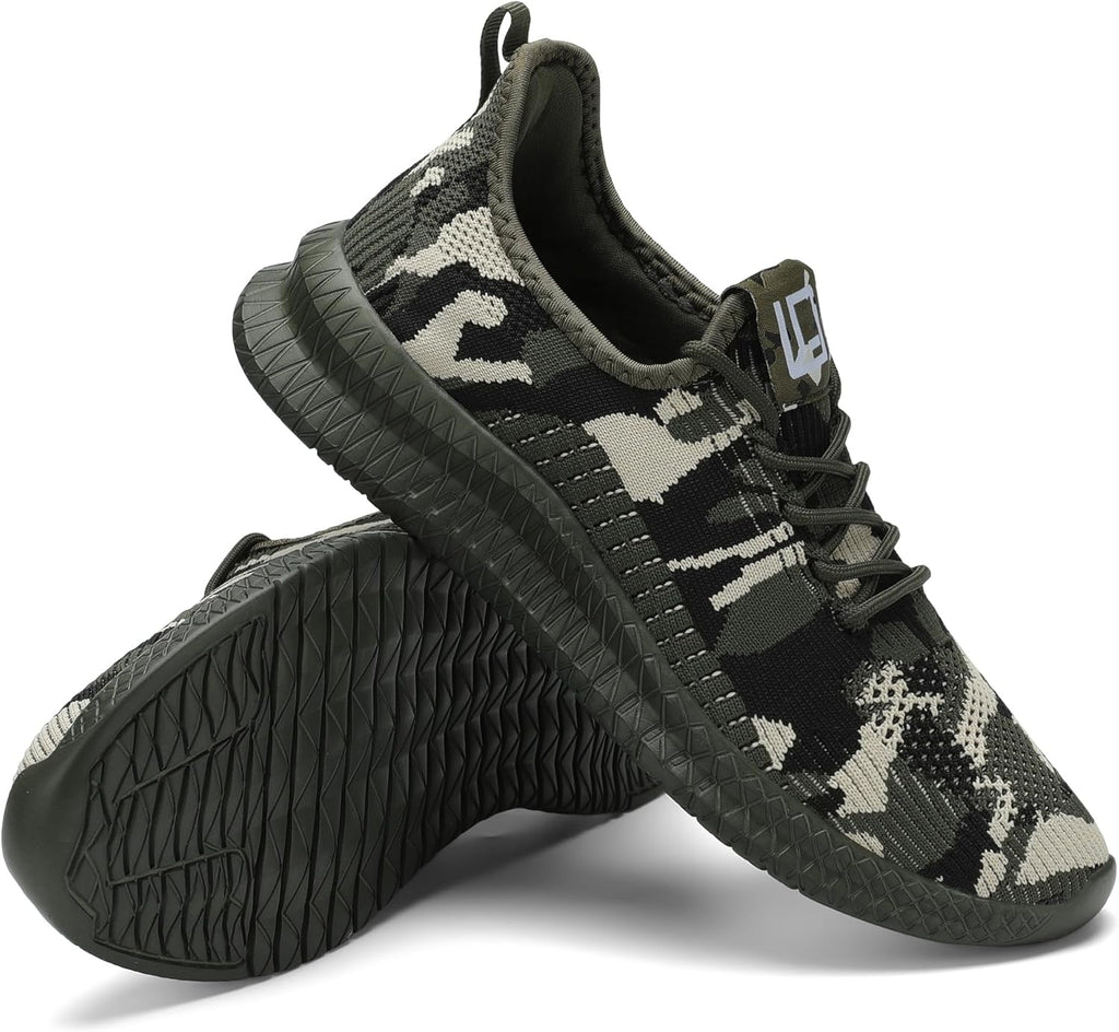 LCGJR Men's Running Shoes Ultra Lightweight Breathable Comfortable Walking Shoes Casual Fashion Sneakers Mesh Workout Shoes