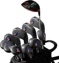 10pcs EVA Golf Club Covers – 7 Iron & 3 Wedge Covers with Numbers – Washable, Wear-Resistant Protection – Easy On & Off for Golf Irons & Wedges