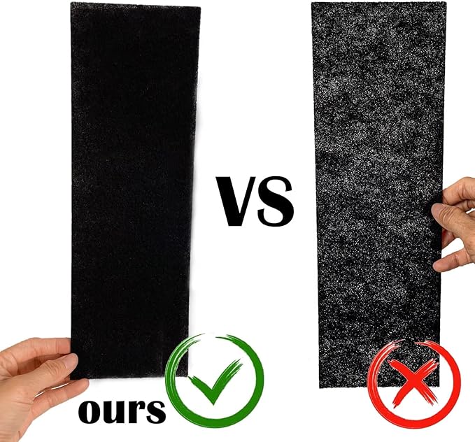 Activated Carbon Air Vent Filters for Home - 4" x 12" Dust Control - Air Filter Freshener for Home Vents to Purify Indoor Air and Homes - Register Filters for Floor Vents (48-Pack)