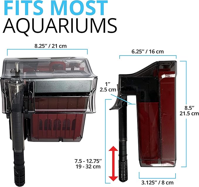 Fluval C4 Power Filter, Fish Tank Filter for Aquariums up to 70 Gal.