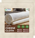 Cheesecloth | Nut Milk Bag, Fine Mesh Filter, Reusable Straining| Grade 90 (1 Sq yard) | Cotton Unbleached Butter Muslin cloth for Cooking, Yogurt, Juicing| Cheese Cloth for Crafts| 2 Pack (9 Sq Feet)