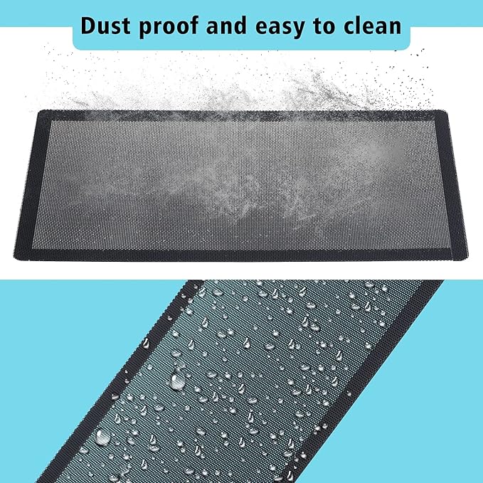 280x140mm PC Case Dust Mesh Filter, Magnetic Frame Computer Fan Dust Mesh PC - Image 6