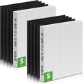 2 Pack C545 HEPA Filter S for C545 Air Purifiers, Compatible with Winix C545 Air Filter Replace Part 1712-0096-00 and 2522-0058-00, 2 × H13 True HEPA + 8 Pre-Filters