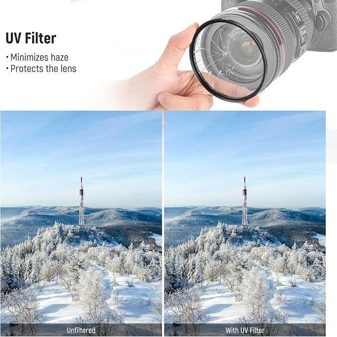 NEEWER 52mm UV CPL ND Lens Filter Kit, UV Protection + Circular Polarizing + - Image 5