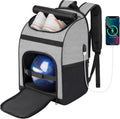 Single Bowling Ball Bag Backpack with Shoe Bag Up to Size 16, Accessories Gifts for Bowling Lovers,Bowling Bag with Padded Ball Holder