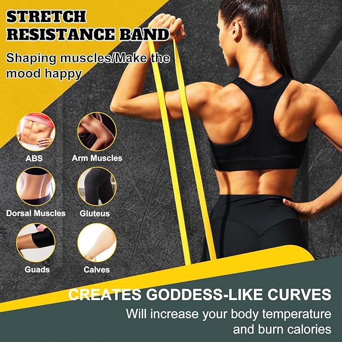 Exercise Bands Resistance Bands for Working Out,Pull Up Bands Set,at Home Workout Equipment,Workout Bands for Men and Women,Stretch Bands for Exercise-FlexoryFit