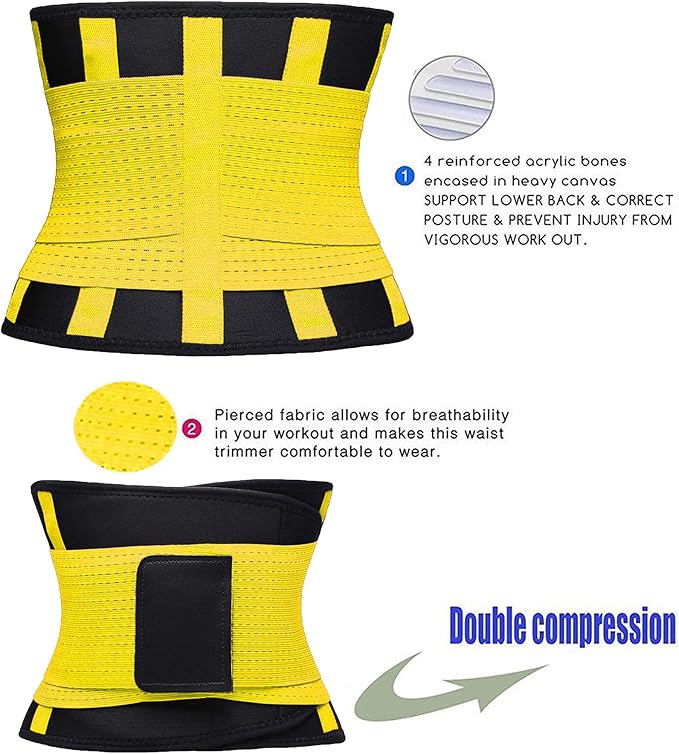 VENUZOR Waist Trainer Belt for Women - Waist Cincher Trimmer - Slimming Body Shaper Belt - Sport Girdle Belt (UP Graded)-FlexoryFit