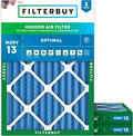Filterbuy 18x24x2 Air Filter MERV 13 Optimal Smoke & Allergy Defense, by Filterbuy