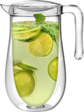 Prodyne Stay Cold Double Wall Insulated 64 oz. Pitcher with Lid, BPA Free SAN