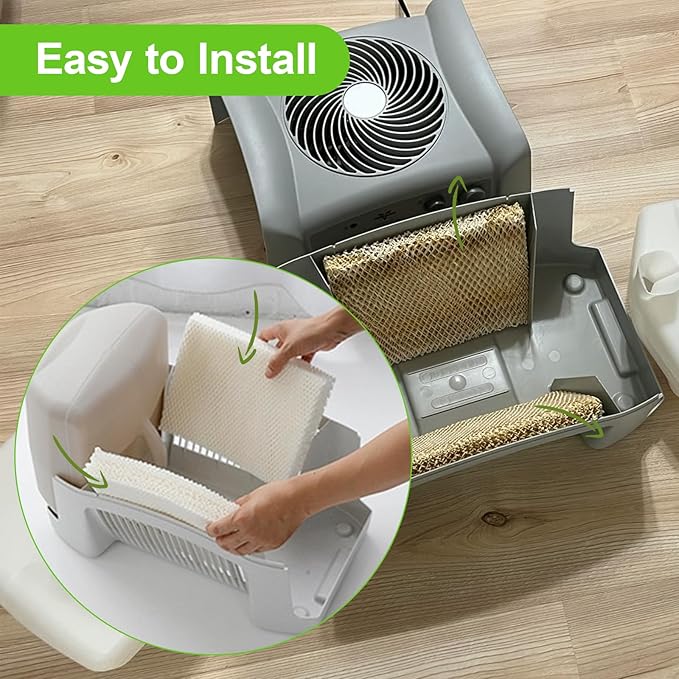 MD1-0034 Humidifier Wick Replacement Filters for Vornado Evaporative Humidifier Evap40, Evap2, EV3, EV100, EV200, EVDC300, EVDC500, EVDC505 (Not for Evap3) 4-Pack