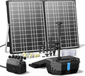 NFESOLAR Solar Fountain Kit, 30W Solar Pond Pump with Pond Filter, 200 GPH Submersible Pump, 4 Sprayers for Outdoor Pond 200-600 Gallons, Fish Tank and Garden Water Features N3213