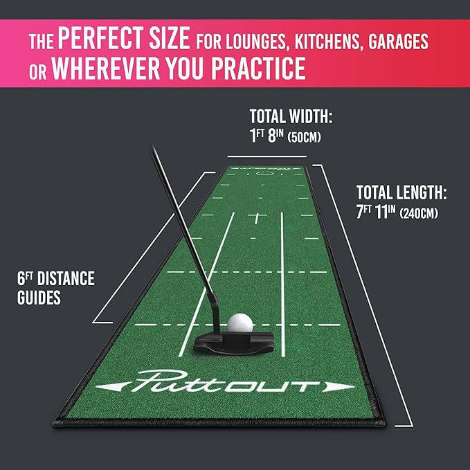 PuttOUT Pro Golf Putting Mat