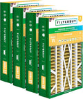 Filterbuy 14.5x27x5 Air Filter MERV 11 (MPR 1200) Allergen Defense (4-Pack), Pleated HVAC AC Furnace Filters for Trane, American Standard, Honeywell, & Accumulair (Actual Size: 14.06 x 26.13 x 4.97)
