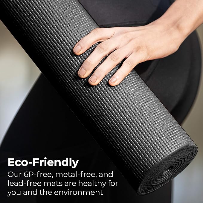Hello Fit 10-Pack Yoga Mat, 68" x 24" Non Slip Exercise Mat, 4mm Thick Gym Mat for Fitness and Stretching, Bulk Non Toxic Yoga Mats for Schools and Studios-FlexoryFit