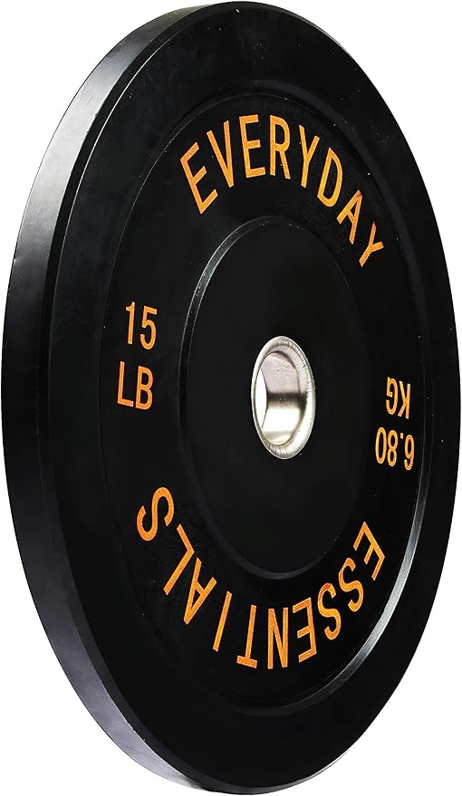 2-Inch Olympic Bumper Plates, Perfect Weight Plates for Weightlifting and Strength Training, Multiple Weights Available