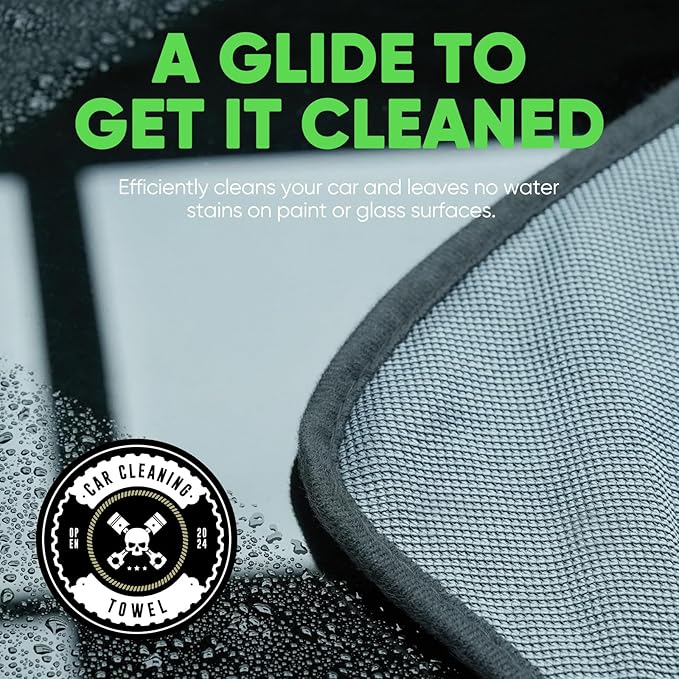 KKV 2-Pack Microfiber Towels (35"x 24") Extra Large Ultra Absorbent Drying Towel for Cars and Trucks, Without Streaks, Scratches, or Water Spots-FlexoryFit