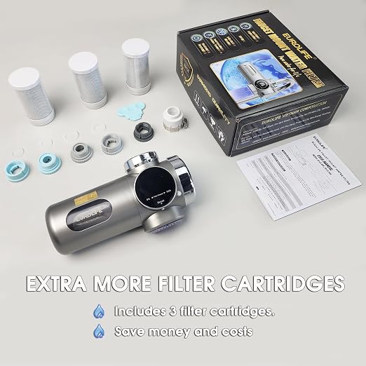 Combo Eurolife Faucet Mount Water Filter EL-LS-A15, LED Sink Water Filter - Image 7