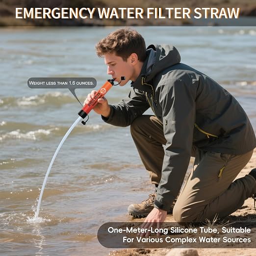 Water Filter Straw, Personal Water Filtration System, Water Purifier, Outdoor - Image 5