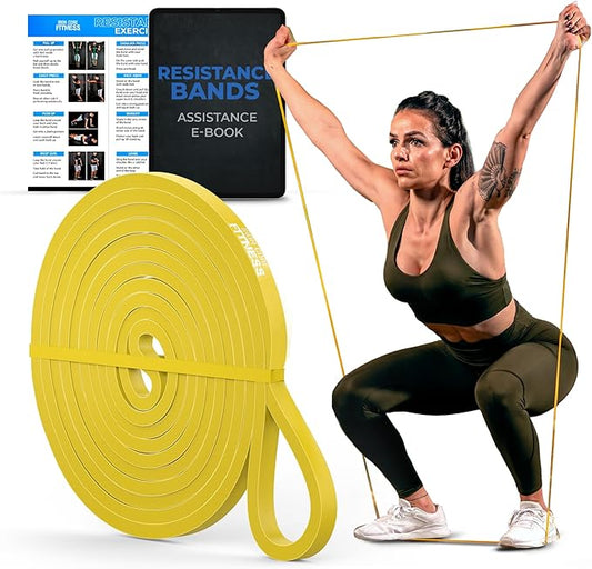 Pull Up Assistance Resistance Bands - Long Loop Power Bands for Men and Women - Strength Power Flexibility Training at Home & Gym - Ebooks & Workout Chart Included by Iron Core Fitness-FlexoryFit