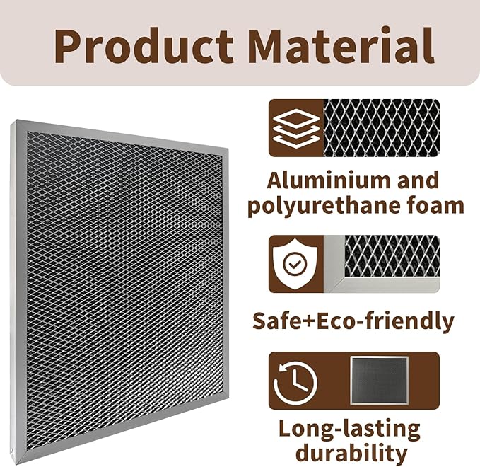 5443 MERV 8 Washable Dehumidifier Filter Compatible with Aprilaire Whole-House Dehumidifiers Models 1830, 1850, 1852, Replacement for Ventilation Models 8191, 8192 (Pack of 1)