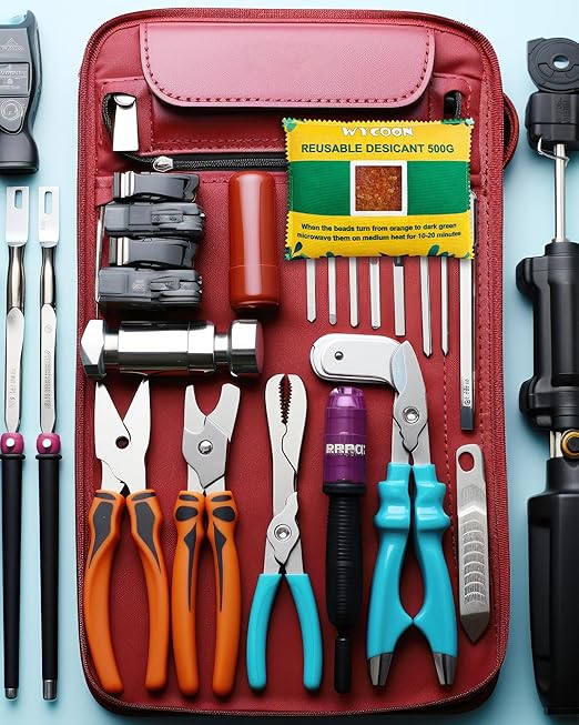 4 x 500g Rechargeable Silica Gel Car Dehumidifier, Moisture Absorber with Transparent Indicator Window, Reusable Desiccant Packs for Closet, Basement, Gun Safe, RV,Garage & Storage