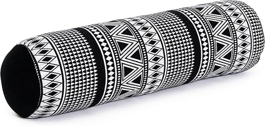 Leewadee Small Yoga Bolster – Shape-Retaining Cervical Neck Roll, Tube Pillow for Comfortable Reading, Kapok Filling, 22 x 6 x 6 inches-FlexoryFit