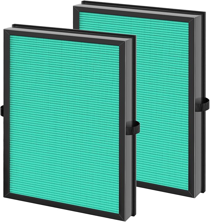 2 Pack MK-04 Air Fil-ter Replacement Compatible with MK-04 MG04JH Air Puri-fier, 4-in-1 High-Efficiency Pollen Pet Dander Hair HEPA Fil-ter Suitable- Pet Dander Version