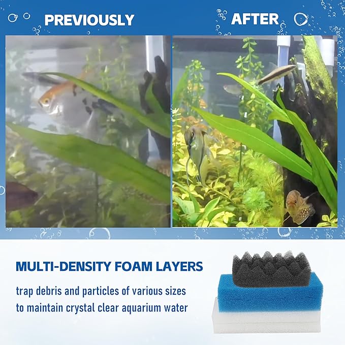 10Pcs 106/107 Bio Media for Aquarium Filter for Fluval 106 & 107 Canister Filters
