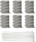 24 PCS Washing Machine Drain Lint Trap, Lint Traps, Lint Catcher for Washing Machine, with 24 Nylon Cable Ties